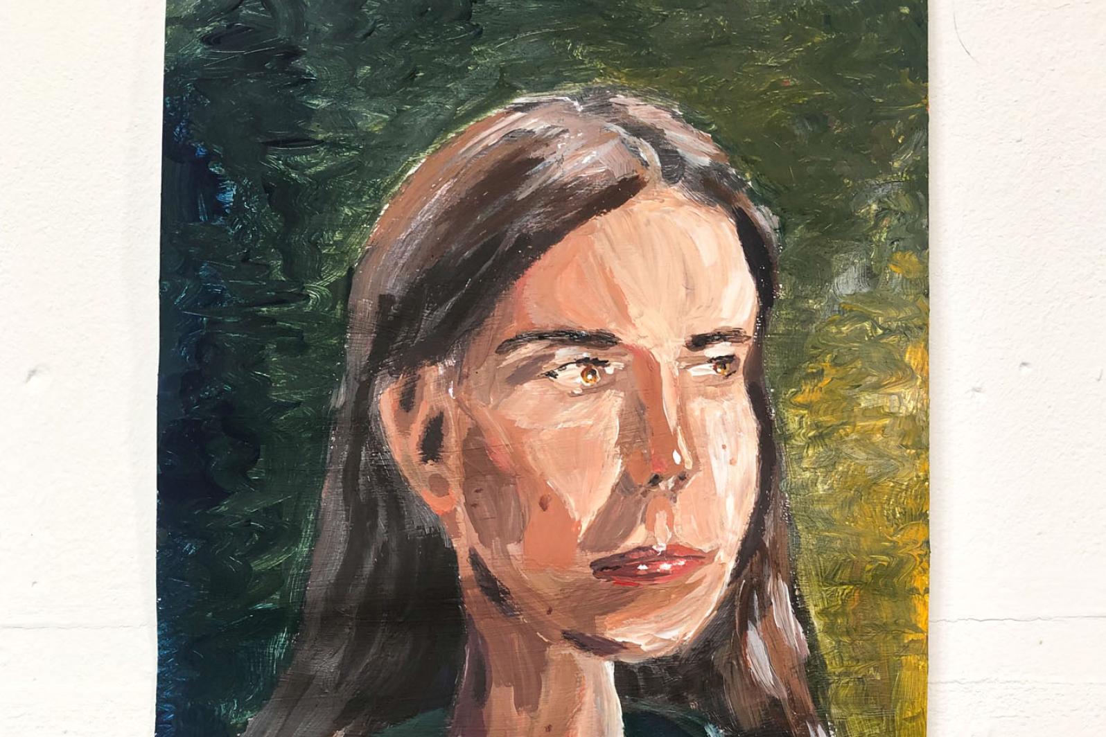 Portrait (mit Acrylfarben gemalt)