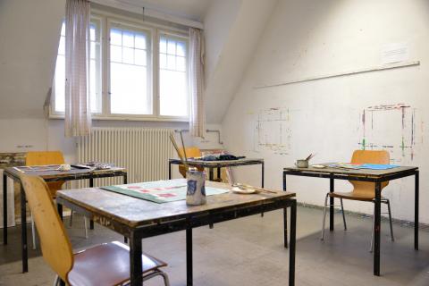 Klassenzimmer der Kunstschule Potsdam