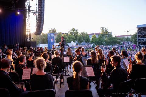 Die Junge Philharmonie Brandneburg beim Stadtwerkefest Potsdam 2018